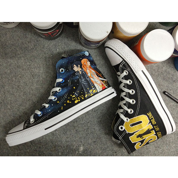 Attack On Titan Anime Shoes Custom Design Shoes Hand Painted Sho [0701 ...