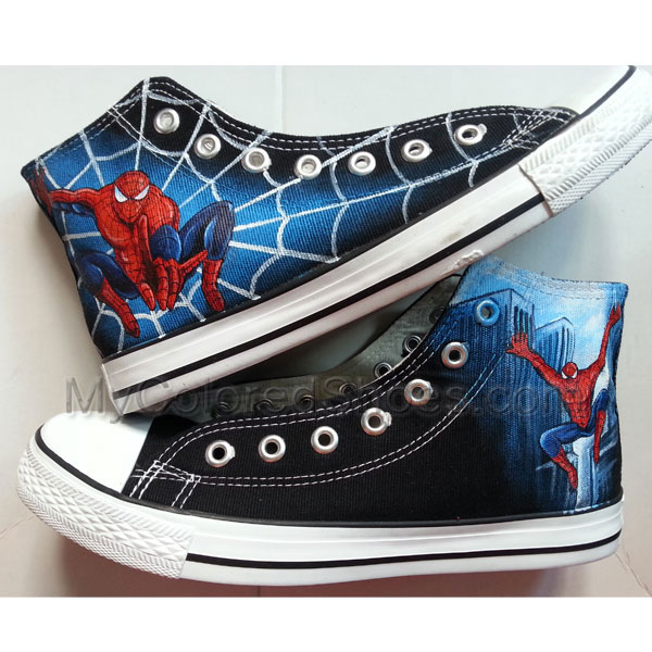 spiderman high top shoes