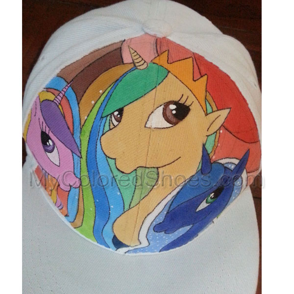 Anime Baseball Cap Custom Hand Painted Cap My Little Pony Cap